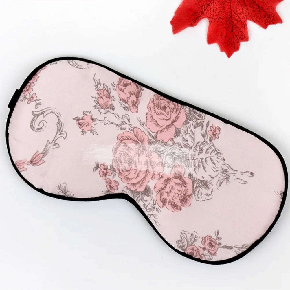 

Eye Sleepingnight Eyeshade Blindfoldsilk Patchtravel Cover Padflower Funny Women Adjustable Covers Girls