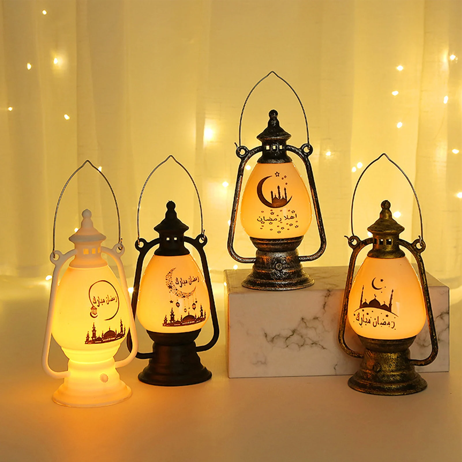 

Eid Mubarak светодиодные фонари для дома, фонари пони, лампа, украшение, мусульманский Рамадан, подарки, Ид Аль Адха, Декор