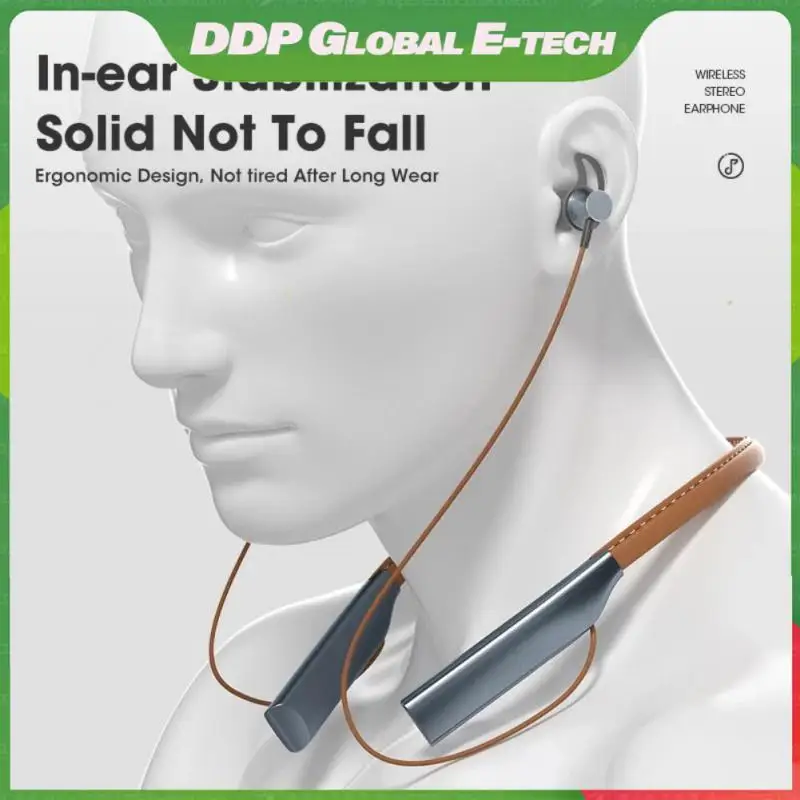 

Hifi Stereo Hanging Neck Earphones Waterproof Headphones In Ear Headset Magnetic Headphone Sport Wireless With Microphone