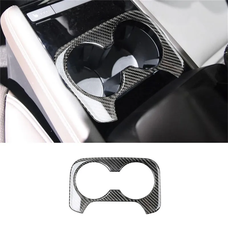 

Car Interior Accessories For Mazda CX-9 2016 2017 2018 2019 2020 2021 2022 Rear Central Water Cup Holder Carbon Fiber Stickers