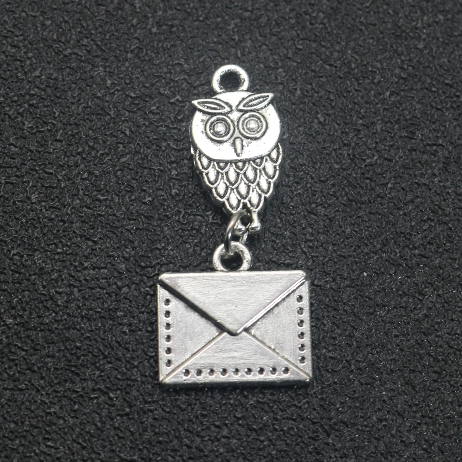 

10 Tibet Alloy Deathly Hallows Wise Owal Post 32X15mm Silver Color Pendants Making DIY Handmade Tibetan Finding Jewelry