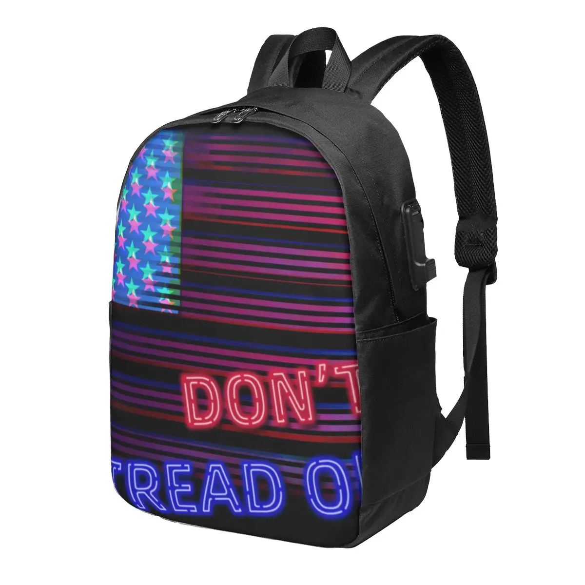 

Мужской деловой рюкзак с Usb-портом и американским флагом