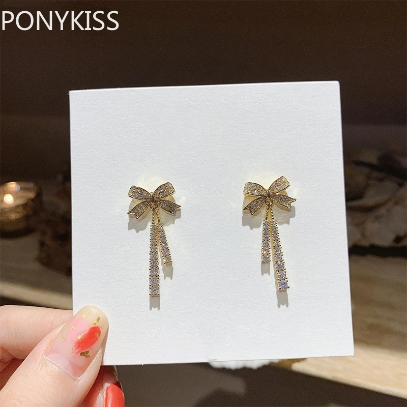 

Женские серьги-гвоздики из серебра 925 пробы, с французским бантом