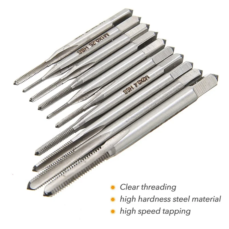 10 шт. микро-Метчики маленькая ручная версия быстрорежущая мини-Метрическая