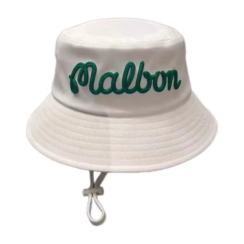 

Новая шляпа для гольфа для спорта на открытом воздухе, Солнцезащитная черная белая Панама, Кепка для гольфа Malbon