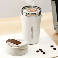 400ml stainless steel coffee thermos mug multipurpose portable car vacuum flasks tea cup fitness running gym sport water bottler