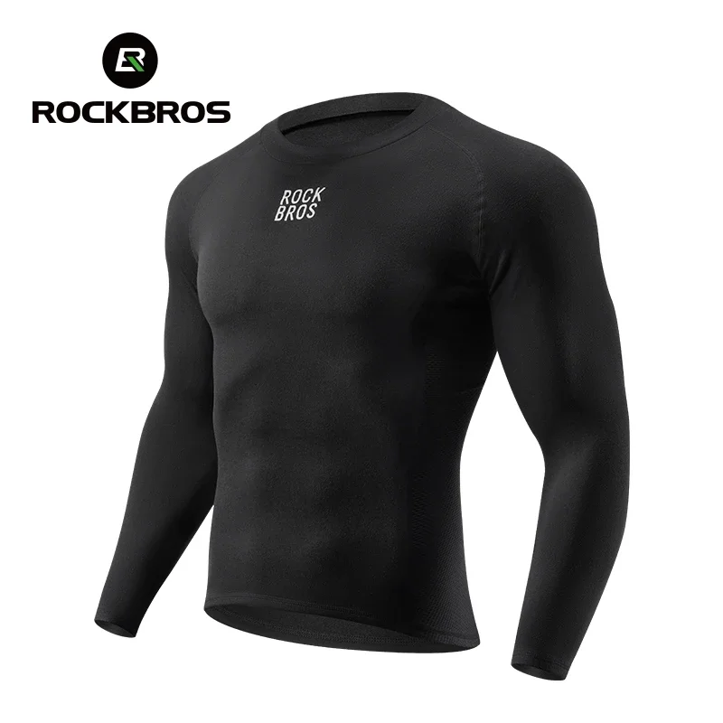 ROCKBROS зимнее нижнее белье для велоспорта трикотаж теплая мужская ветрозащитная