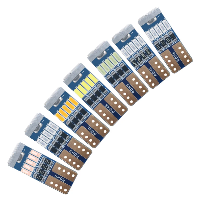 

2 шт., Автомобильные светодиодные лампы T10 W5W 194 168 15SMD