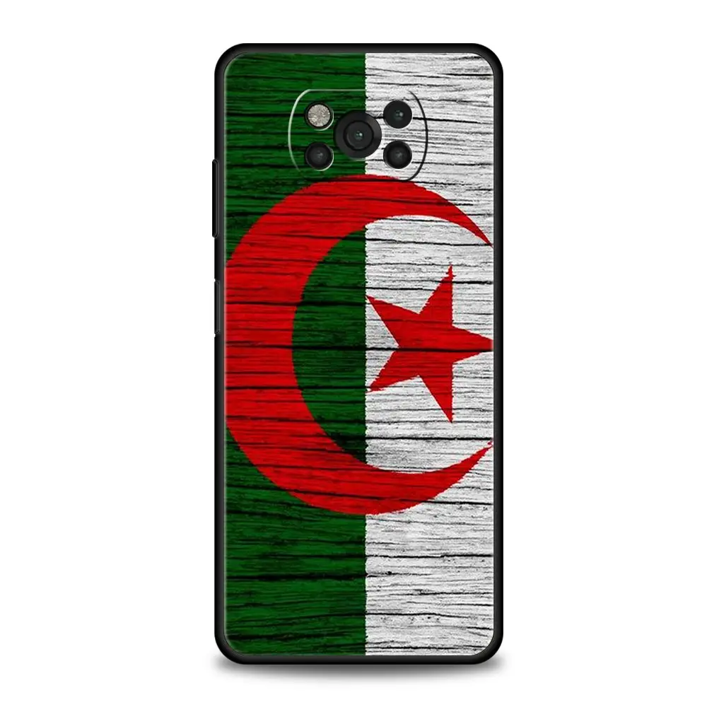 Чехол для телефона с флагом Алжира Xiaomi Poco X6 X5 Pro X4 X3 NFC F5 F4 F3 GT M5 M4 5G M3 C51 C50 C55 мягкий