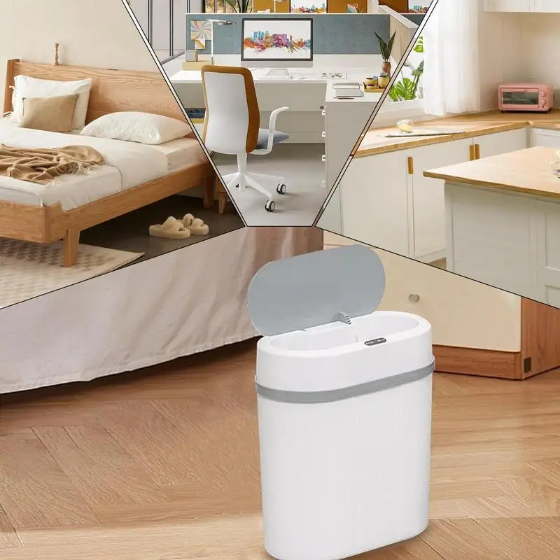 Автоматический мусорный бак тонкий датчик движения компактный большая емкость