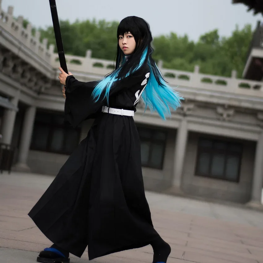 Костюм для косплея из японского аниме рассекающий демонов Униформа самурая