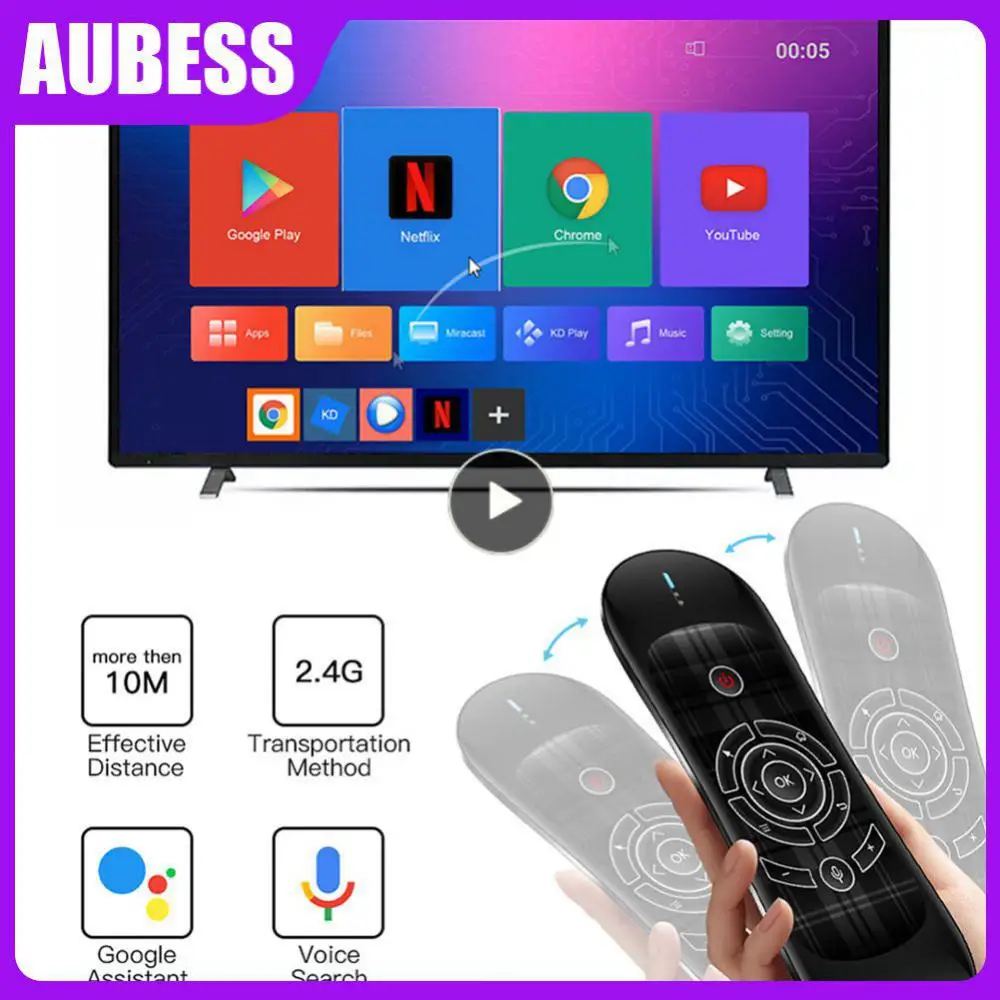 

Backlight Wireless Air Mouse Voice Assistant Touchpad 300mah Remote Control Keyboard Motion Sense For Android Tv Box