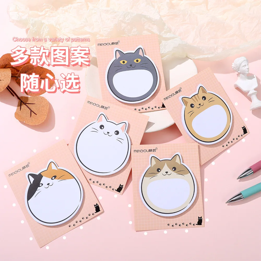 

30 Pcs Cartoon Cute Cat Tearable Decorative DIY Scratch Message Pads/Post /30 Page/ Paper Notes/Children Gift