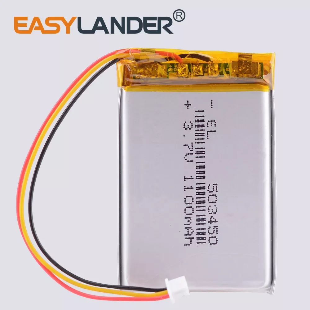 

3 thread 503450 3.7V 1100mAH PLIB polymer lithium ion / Li-ion battery for GPS mp3 mp4 mp5 dvd bluetooth mode car dvr navigator