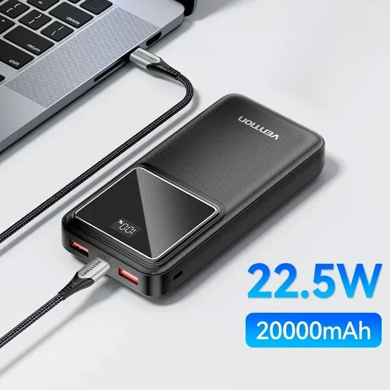 Power Bank 20000 мАч Type C PD Быстрая зарядка 22 5 Вт Портативный Внешняя батарея для