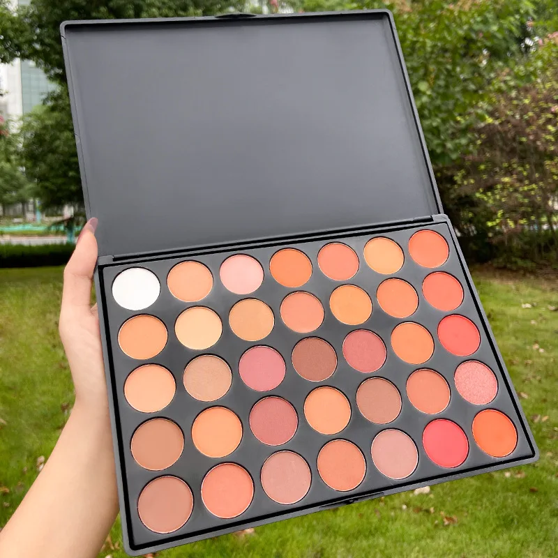 

New Eyeshadow Palette Wholesale Glitter Eyeshadow Set 35 Colors Eyeshadow Earth Color Pearlescent Matte Eyeshadow Palette