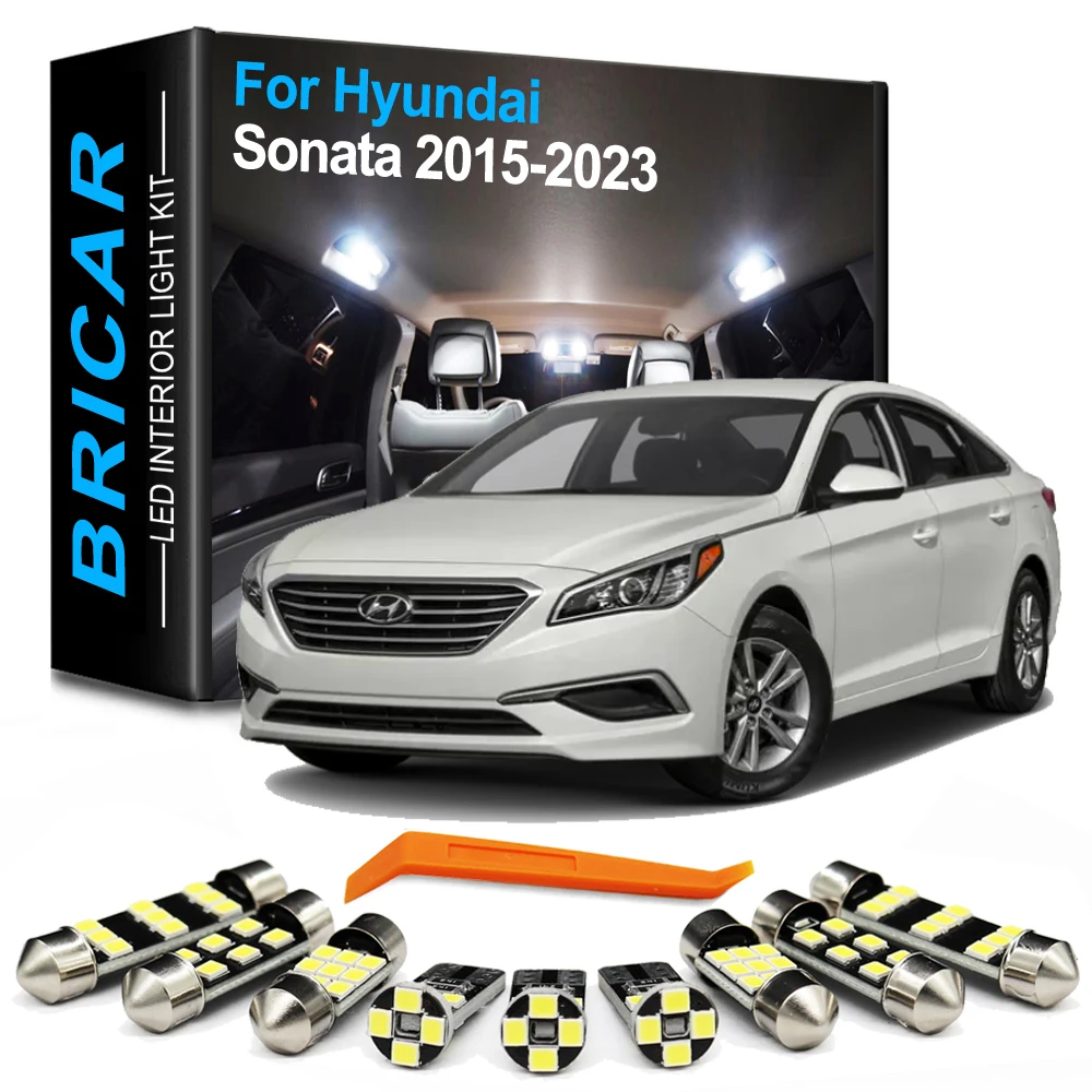 Brlcar 13 шт. Canbus автомобильная лампа для внутреннего освещения Hyundai Sonata LF MK7 VII 7 2015-2019