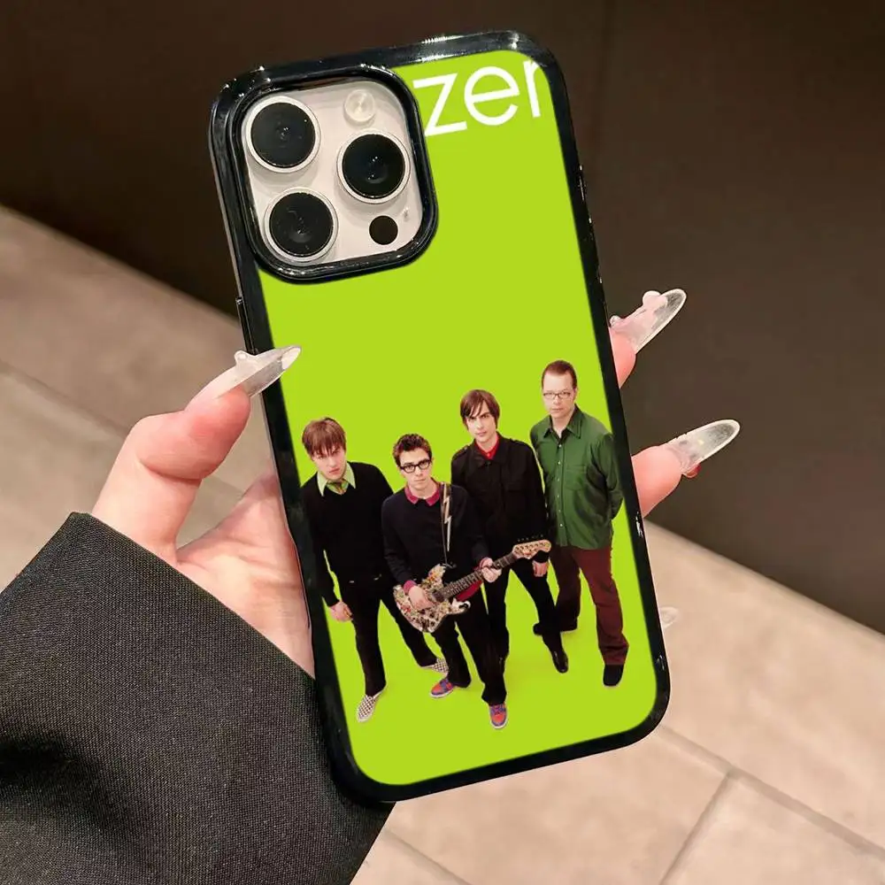 Чехол для телефона Weezer Music Band для iPhone 17 Air 16 14 15 Pro Plus 13 12 11 Pro Max, задняя крышка из ПК+ТПУ (art.: 3920daf2415fd) - 3920daf2415fd