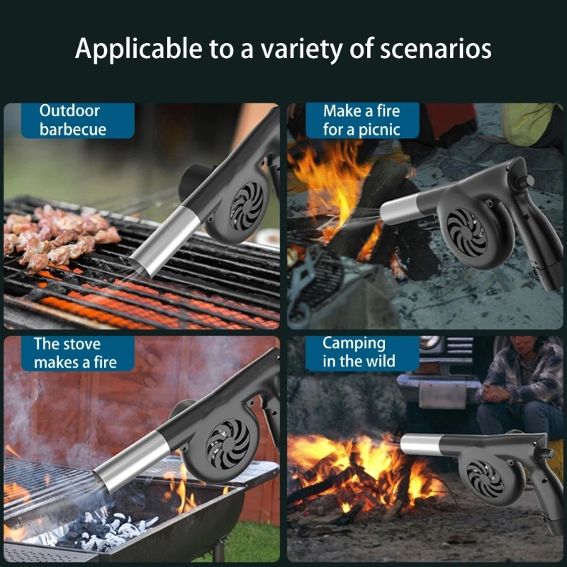 Портативный вентилятор для барбекю DC12.6V воздуходувка пикника кемпинга