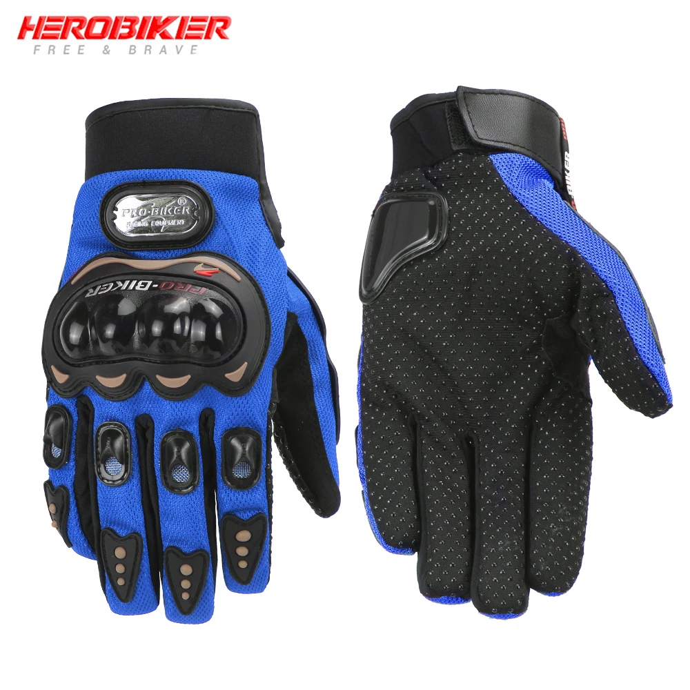

Summer Motorcycle Gloves With Protection Moto Racing Accessories Waterproof Breathable Moisture Wicking Riding Full Finger Glove