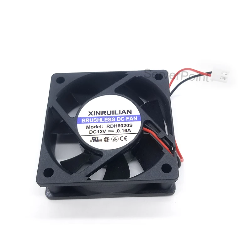 Оригинальный подлинный 2-проводной охлаждающий вентилятор для RDH6020S 12 В 0,16 а 6 см 60*60*20