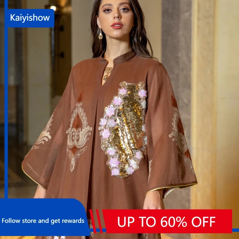 Женское вечернее платье с длинным рукавом, с блестками Женское вечернее платье с длинным рукавом, с блестками