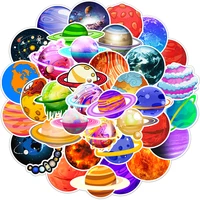 103050pcs space planet sticker aesthetic cartoon kids diy toy for laptop phone luggage cup waterproof sticker decal decoration