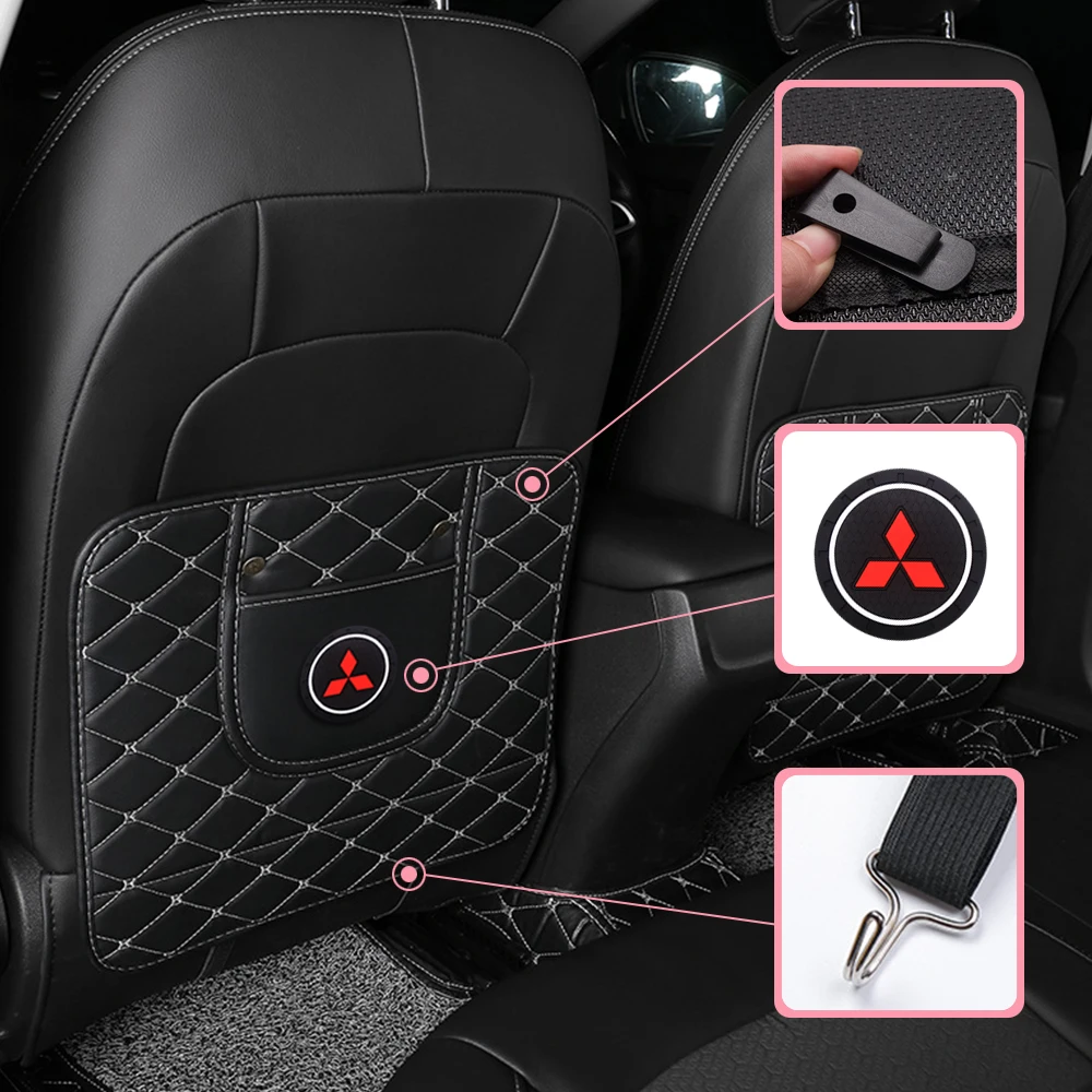 

1PCS Car Anti-Kick Pad Seat Back Cushion Anti-Dirty Pad For BMW E46 VW Golf A3 A4 W205 SEAT Mitsubishi Asx Outlander Xl 3 Lancer