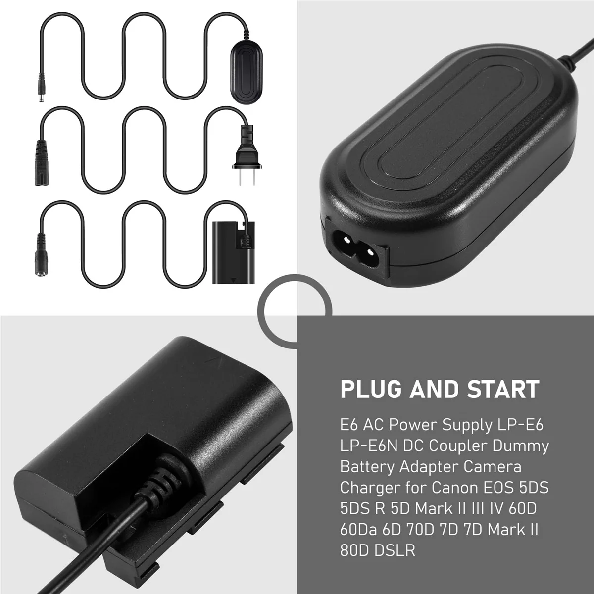 Источник питания E6 переменного тока стандартное зарядное устройство