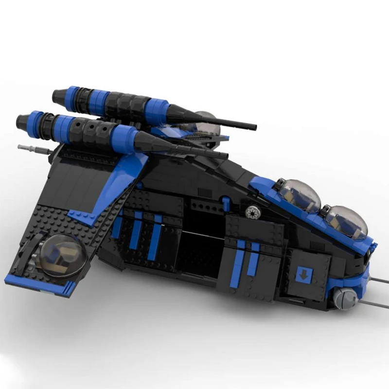 

MOC-75021 Black Republic Imperial Gunboat Helicopter Transporter Wars Republic Building Blocks Bricks Model Toys Children Gifts