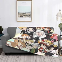 bungou stray dogs blanket bedspread bed plaid bed linen muslin plaid blanket hoodie blankets for bed bedspreads for bed