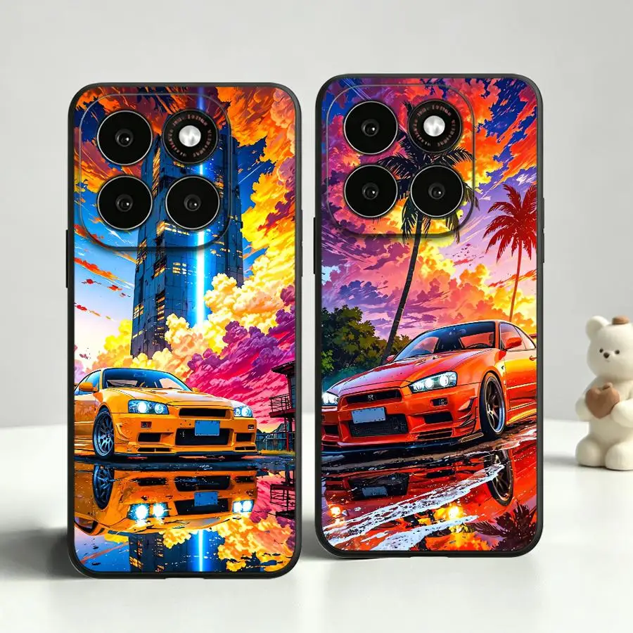 Фото Чехол для телефона Sunset City JDM Car для Motorola Moto G60 75 G50 55 Edge 20 30 40 50 60 70 S30 G71 85 G53 G51 73 G32 96 G22 86 G52 50 S50 №1