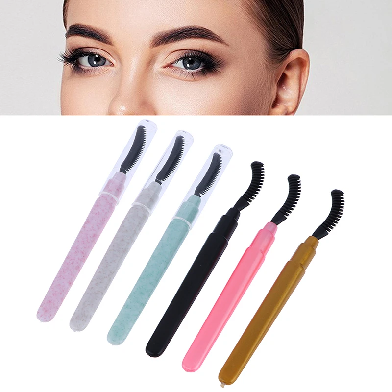 

1Pc Silicone Makeup Brush Eye Brush Plastic Handle Mascara Wands Eyelash Brush Eyelash Extension Tools New