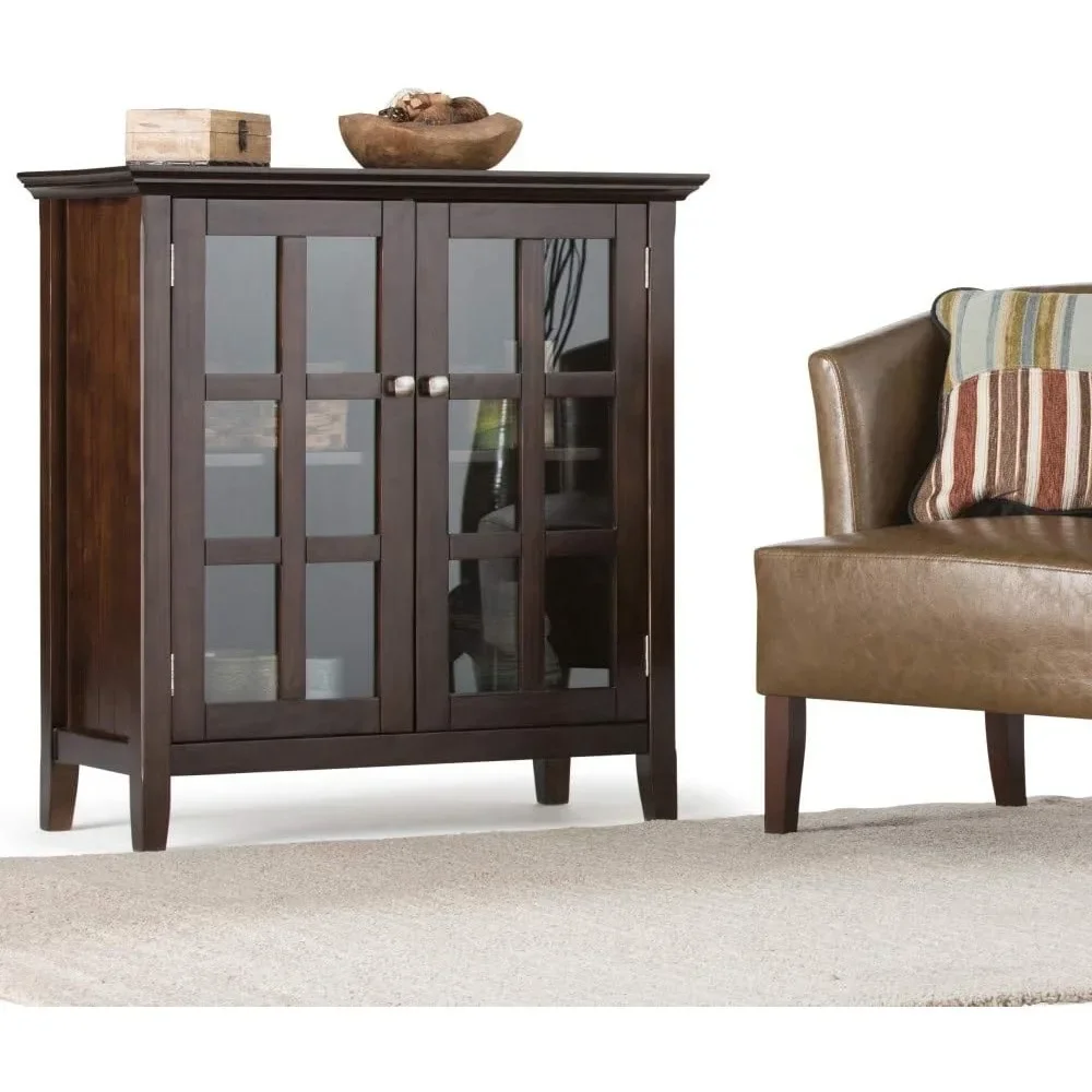 Металлический шкаф из массива дерева диагональю 35 дюймов с двумя дверцами