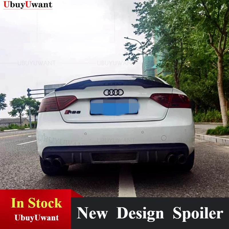 

Carbon Fiber Spoiler For AUDI A5 S5 RS5 B8 2008-2016 Sportback Coupe 2-Doors Wing Lip Spoilers High Quality Car Accessories