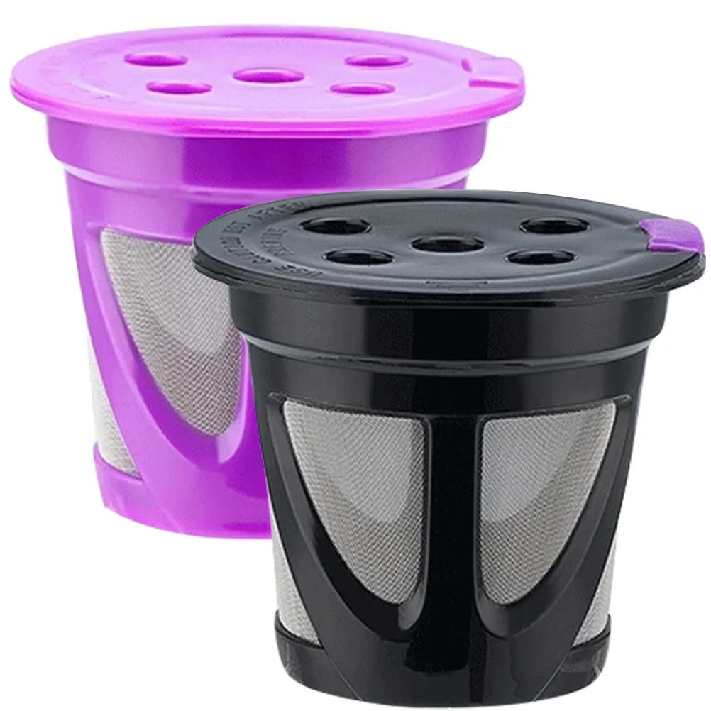 

2pcs Coffee Machine Espresso Basket Cup Reusable Coffee Capsules Refillable Coffee Filters Coffee Strainer With Lid