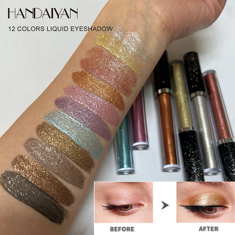 

Liquid Eyeshadow Sticker Cosmetics Shadows Pencil Eyeliner Quick-drying Glitter Shimmer Eyeshadow Pen Outline Eye Makeup