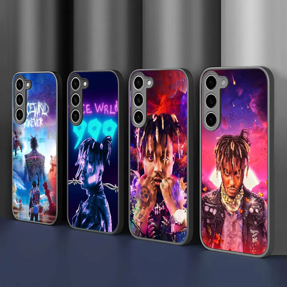 Фото Противоударный чехол для телефона Samsung Galaxy S25 Edge S24 S23 S21 S22 Ultra S20 FE S10 Lite S8 Plus с изображением рэпера J-Juice W-wrld №1