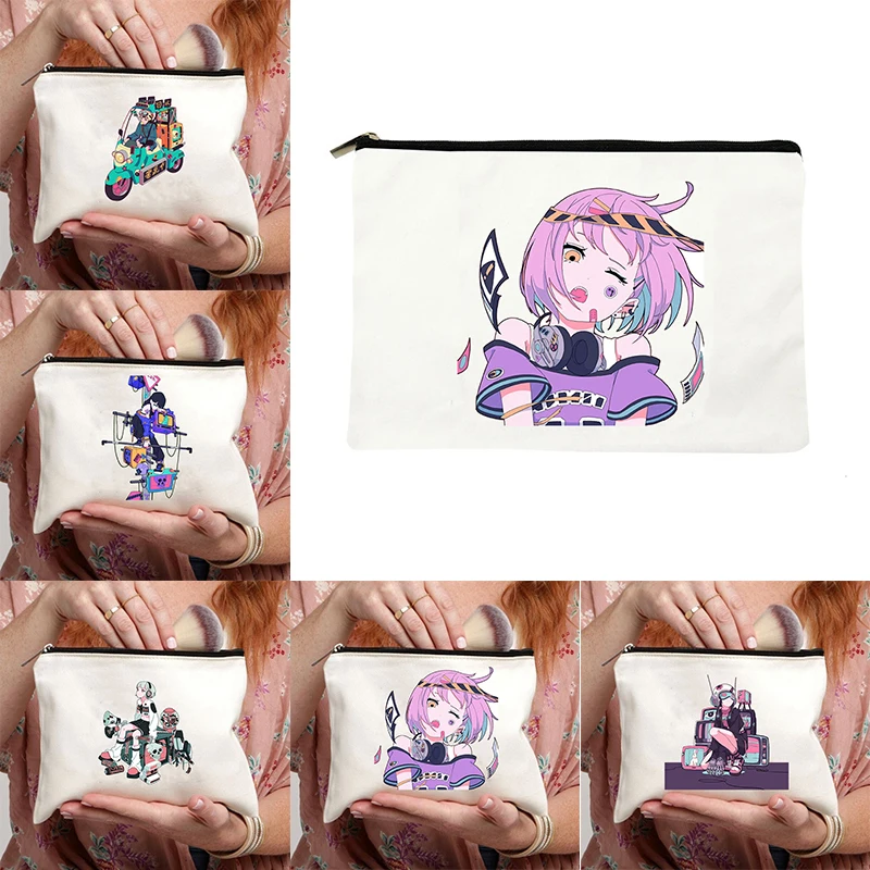 

Женский косметический Органайзер с мультяшным рисунком, большой туалетный набор, карандаш, Женская Офисная эстетика, дизайнерские сумки 2023