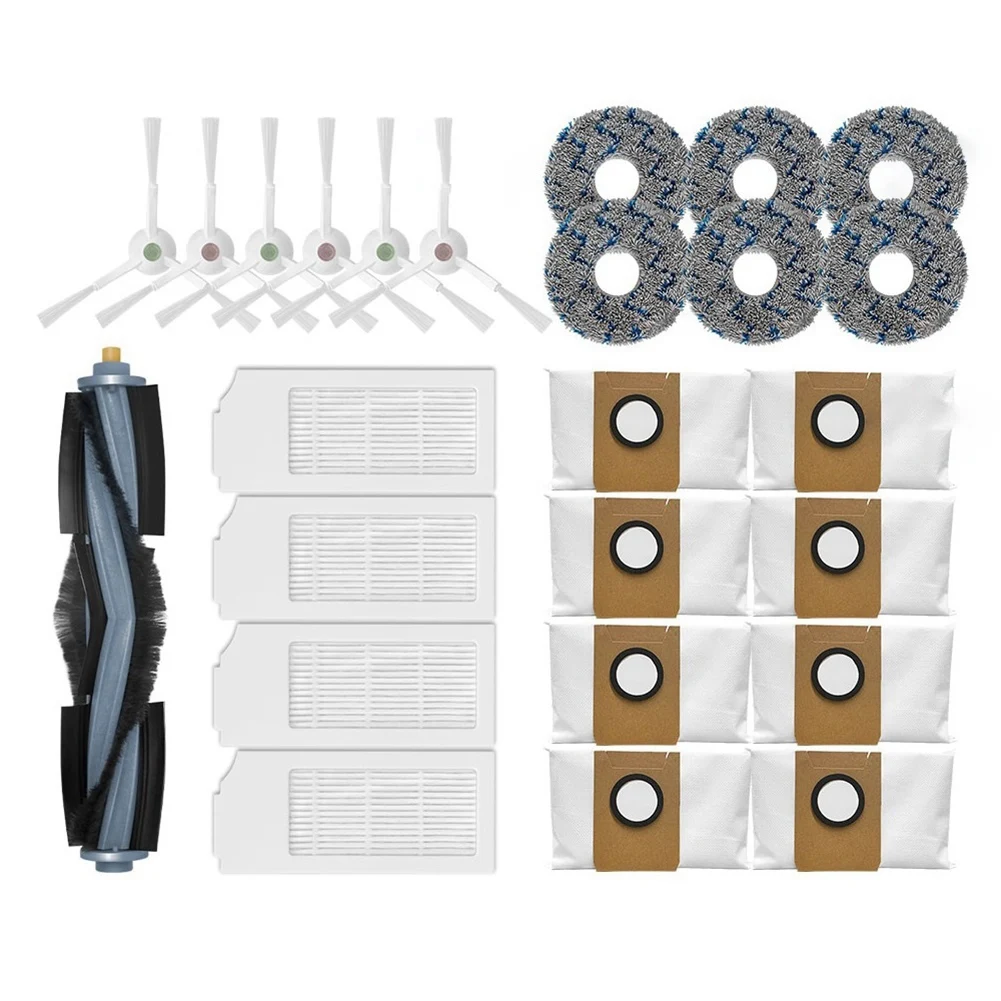 

Replacement Parts Roller Brush Side Brushes Filters Compatible for Ecovacs T10 Turbo Vacuum Cleaner Accessories