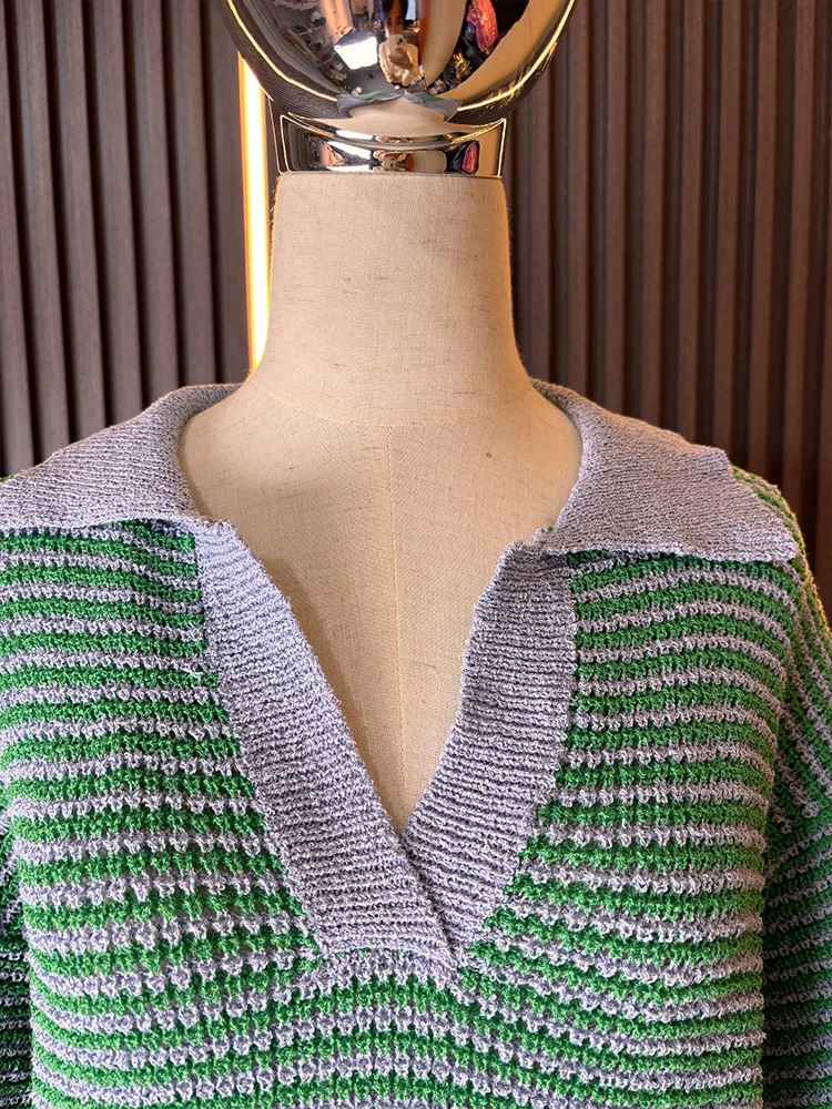 Женская одежда TRAFZARA-2024 трикотажный пуловер с V-образным вырезом + облегающие