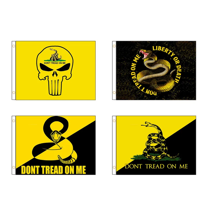 

Гобелены с флагом Skull Gadsden Snake 2x3FT 3X5FT полиэстер, двойная строчка, яркая искусственная кожа, для улицы и помещений