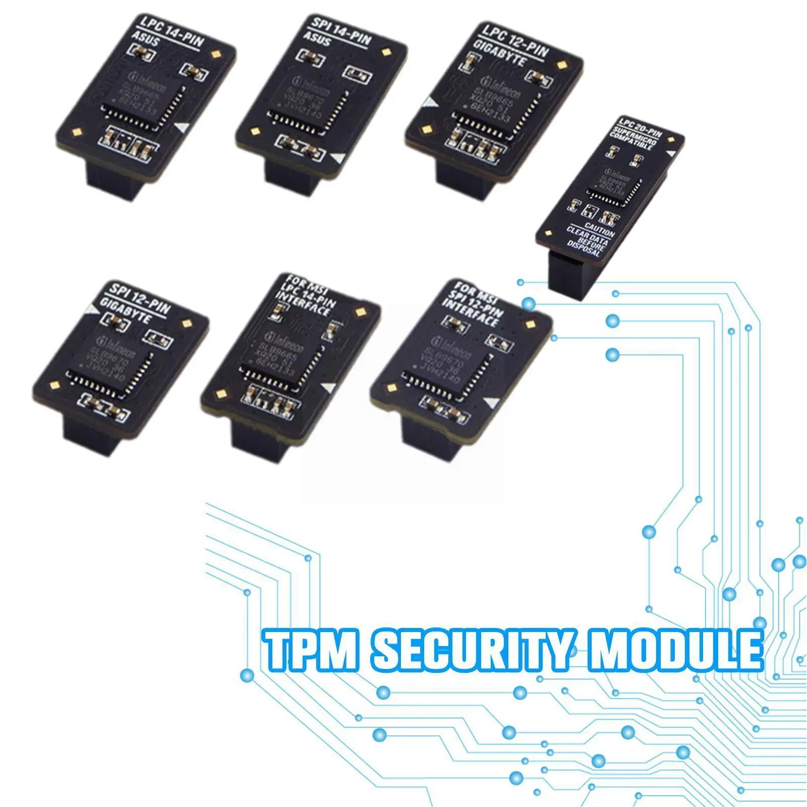 

Модуль безопасности шифрования TPM 2.0, удаленная карта, поддержка s Multi-brand 12 версии 14-1pin, поддержка материнской платы 10 2,0 N4P9