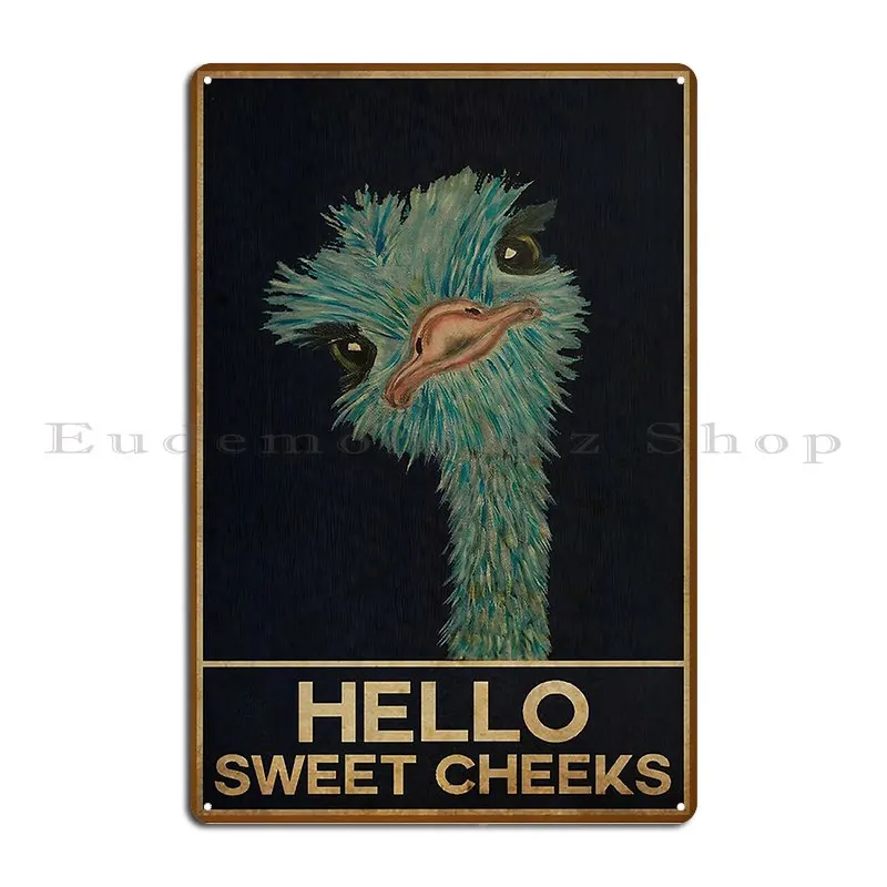 Металлическая табличка Hello Sweet Cheeks