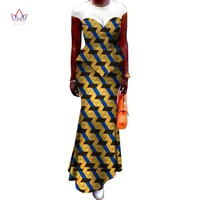 2022 hot sale african bazin dresses designs dashiki plus size women africa long dress party dresses women set clothing brw wy460