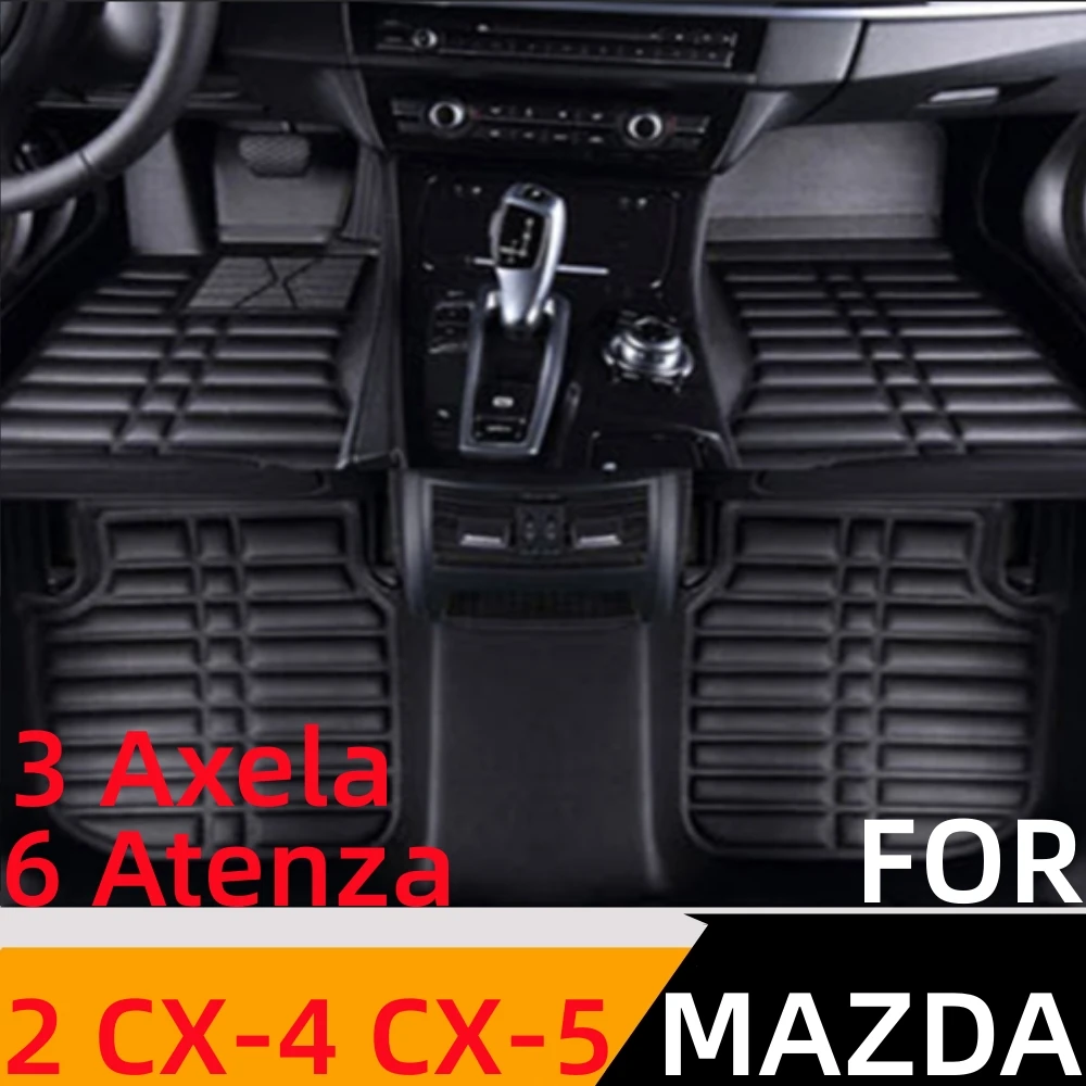 

Sinjayer 3D Waterproof Car Floor Mats Front & Rear FloorLiner Styling Auto Carpet Mat For Mazda 2 3 Axela 6 Atenza CX-4 CX-5