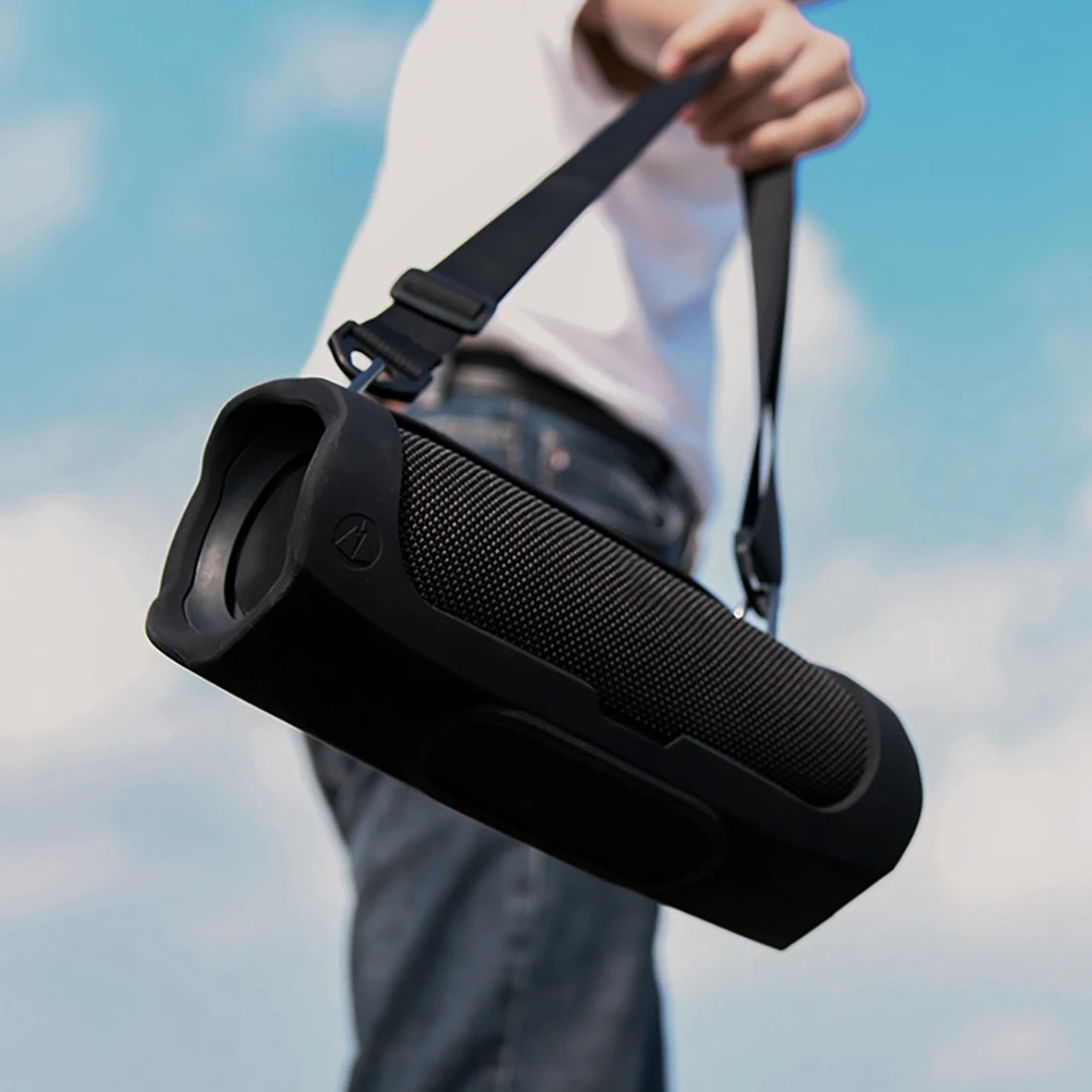 For JBL Charge3 Bluetooth Speaker Silicone Protective Case Portable Shoulder Strap