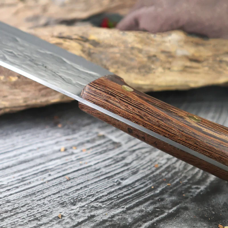 8 дюймов кованый мясницкий нож кухонный шеф-повар нержавеющая сталь брикет