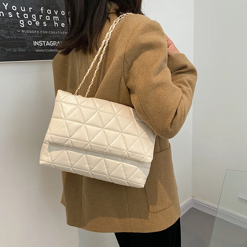 Trend Luxury Pu Leather Women Shoulder Bags Chain Strap Crossbody Bags for Women Fashion Designer Handbags Female Messenger Bags