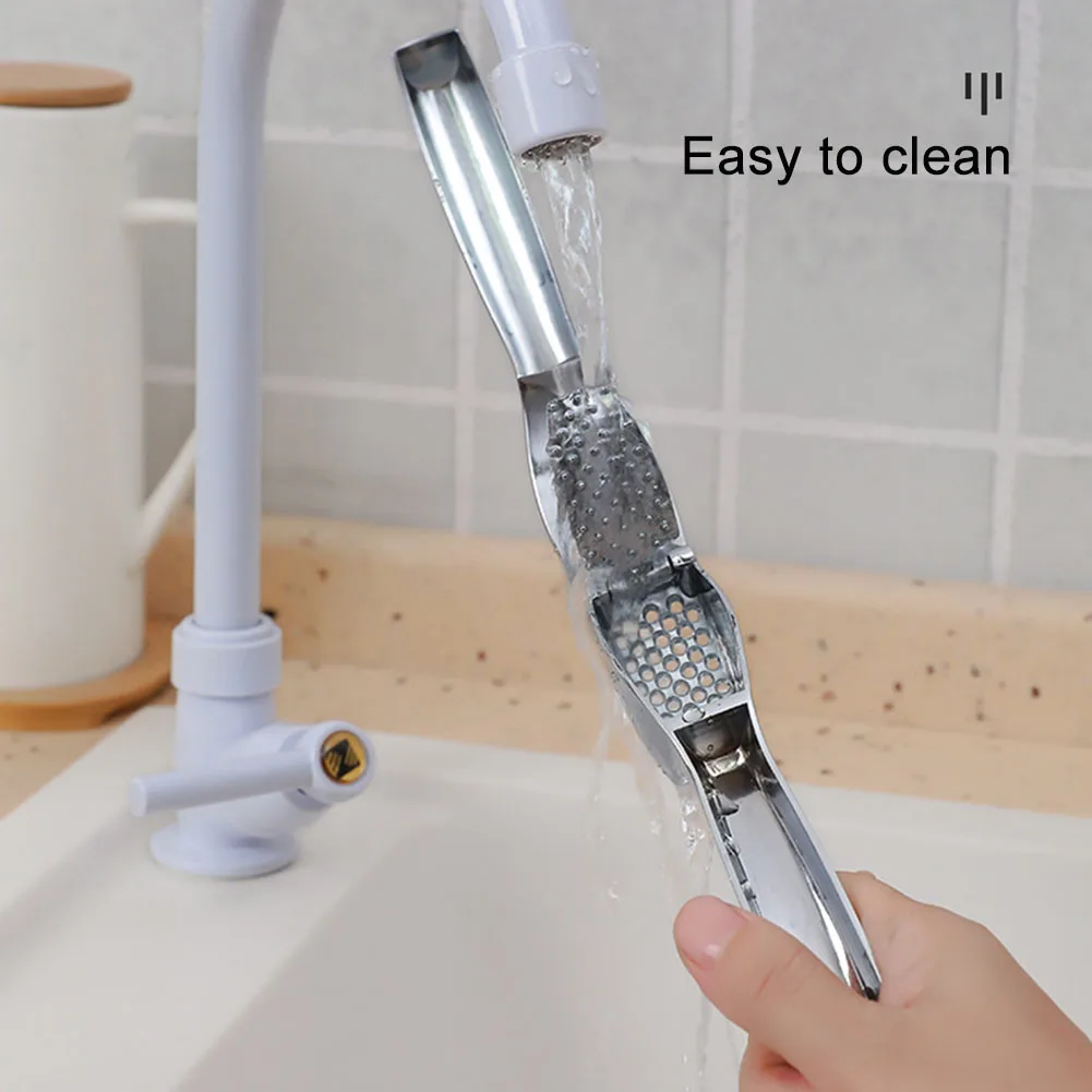 Ручной пресс для чеснока из нержавеющей стали эргономичный антикоррозийный